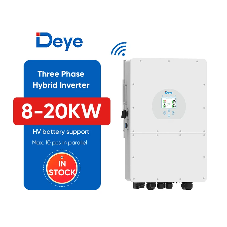 High Battery Voltage Deye 8KW 10KW 12KW 15KW 20KW 3 Phase Hybrid Inverter With EU Stock
