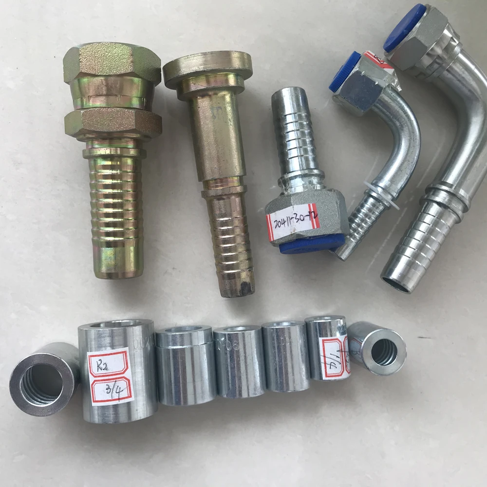 Interlocking Ferrule BSP BSPT JIC ORFS Stainless Steel Hydraulic Hose Fitting Female Metal Banjo Fitting Hydraulic Fitting