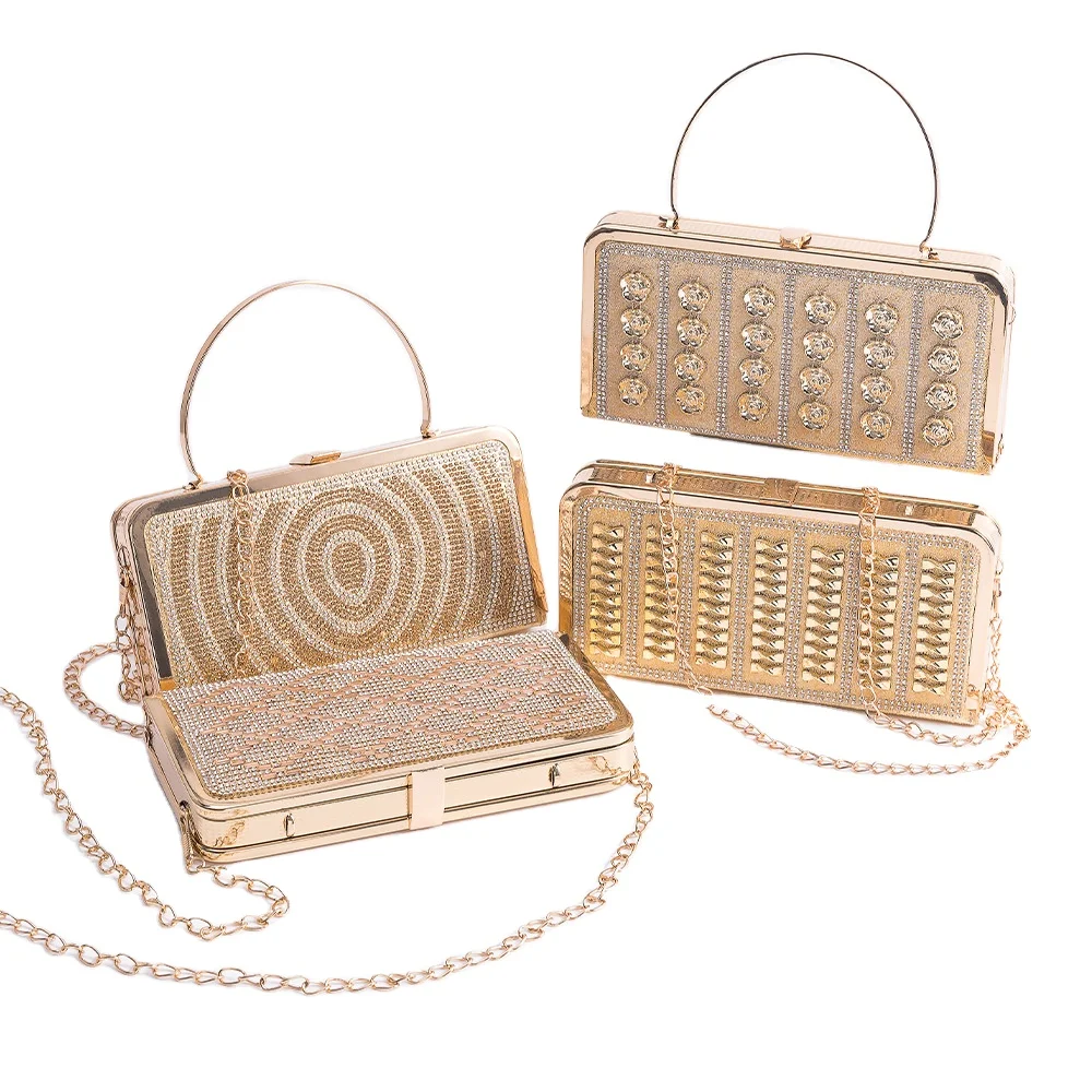 Fashion Luxury Latest Crystal Acrylic Diamond Rhinestone Women Dollar Party Clutch Purse Handbag Money Evening Bag For Wedding