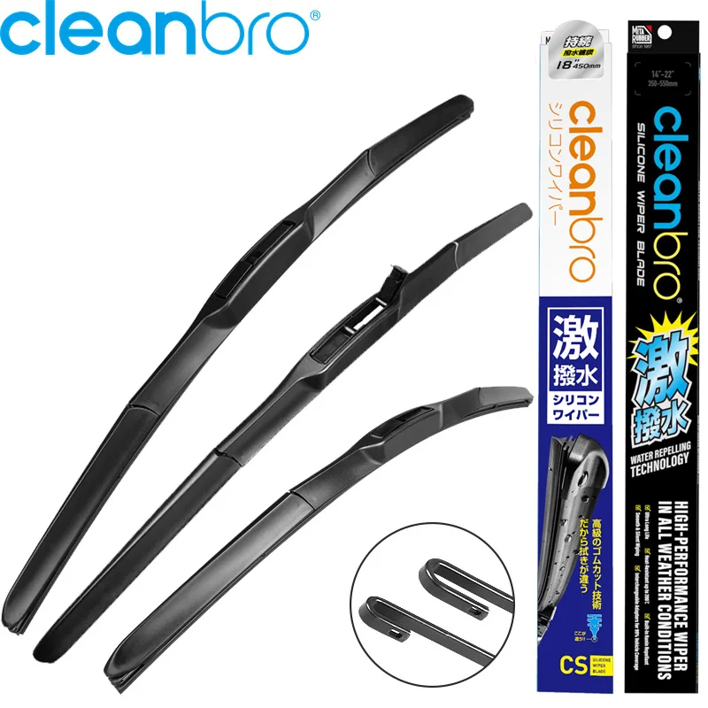 Cleanbro Hot Selling Universal Windscreen Hybrid Wiper Blades Banana Wiper For Car Exterior Accessories