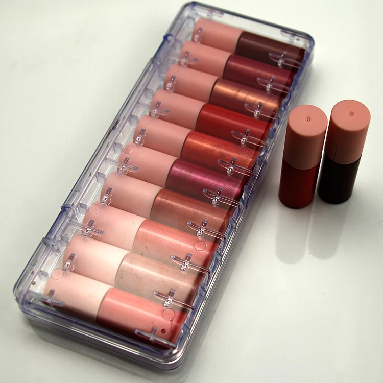 
113 Colors Private Label Customized Vegan Wholesale Cosmetic Vendor Mini Tube Liquid Lipstick 