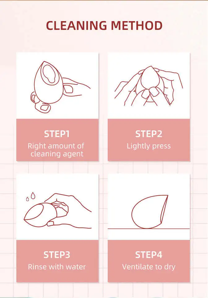 Hot selling makeup sponge set 5 pcs OEM packaging Makeup Sponge Set  Soft Setting Face Puffs Makeup Blender