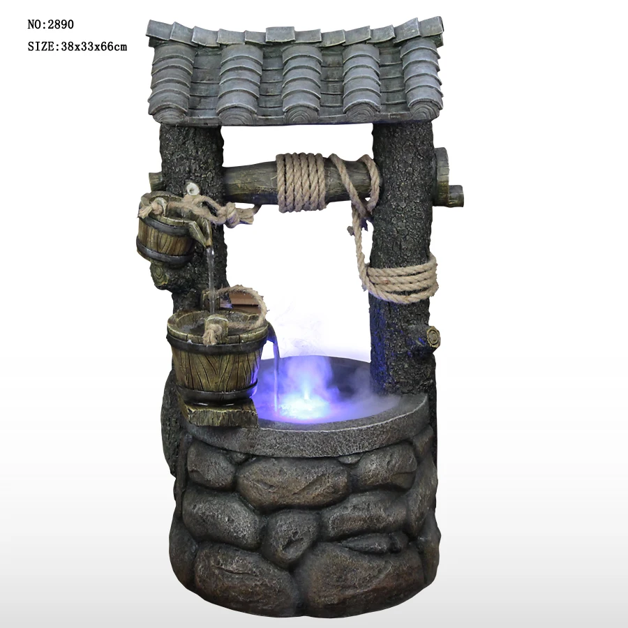 
hotselling wishing well solar water fountain for garden decoration 