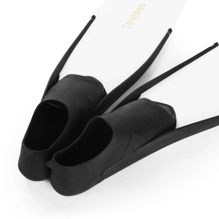 2021 custom high quality TPE+PP fin for adult diving long blade fins