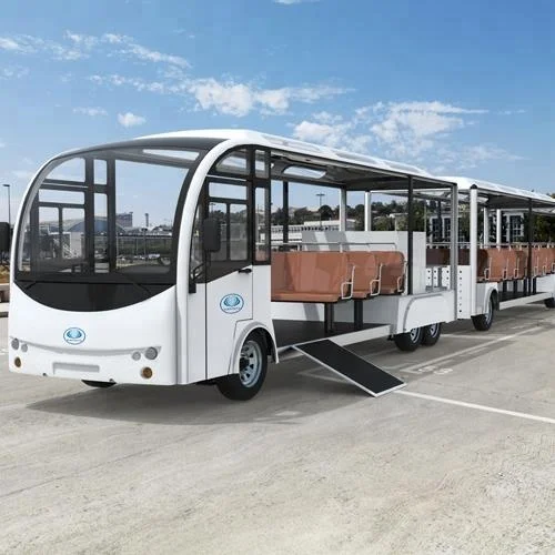 Outdoor Tourists Sightseeing 4 Wheel 72 seater Passenger Recreational Utility Amphibious Electric Vehicle Bus Cart For Sale