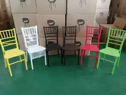 China Modern Stackable Wedding Chair Tiffany Stacking Pp Plastic Chiavari Chair For Banquet