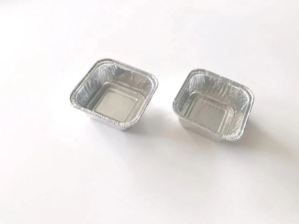 Factory custom fast food packaging disposable aluminum foil container 100ml