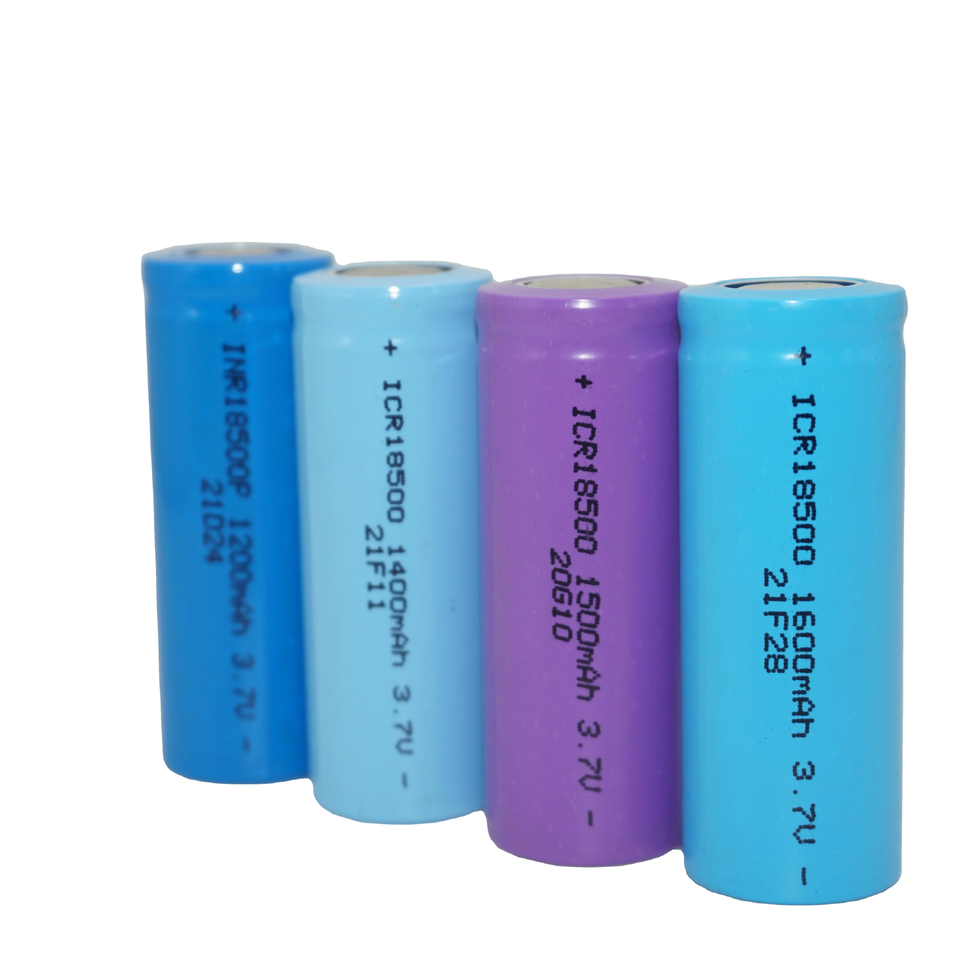 INR18500 3.7V 1600mAh li-ion rechargeable battery cell A size cylindrical lithium battery