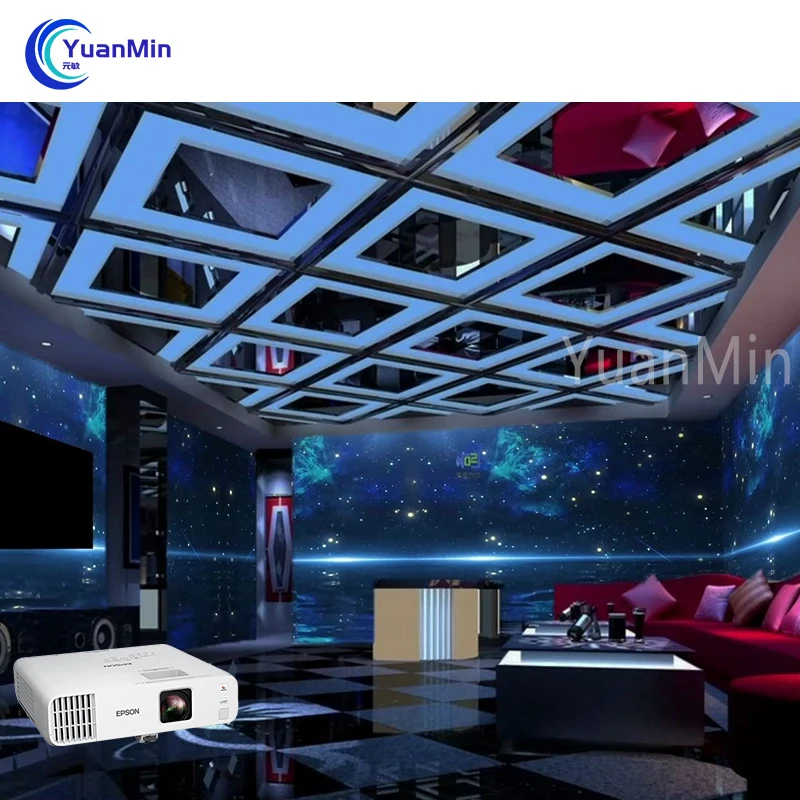 Захватывающий проекционный проектор для комнаты KTV Интерактивная настенная система 3d проекция