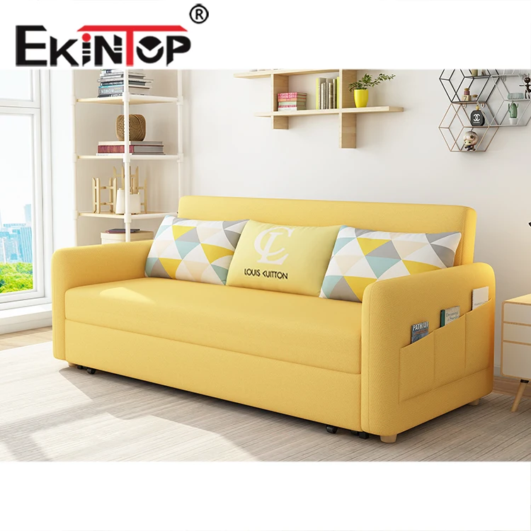 Ekintop modern new design folding bed cum sofa 3 seater sofa bed