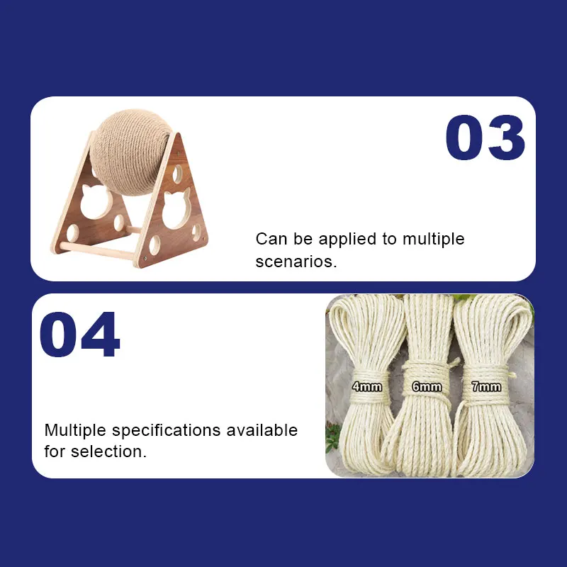 2mm-50mm Cotton Hemp Manila Sisal Rope For Packaging Decoration