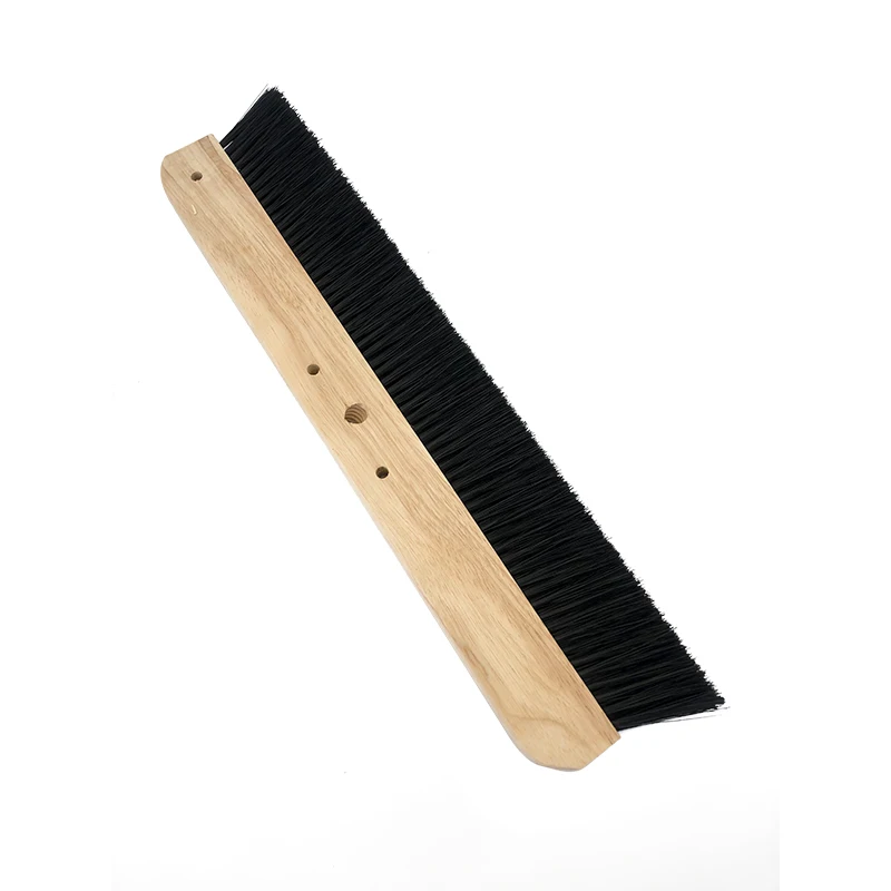 24'  Memory Resist Green Nylon Bristles Concrete Finishing Broom Brush with Handle for apply fine medium finish