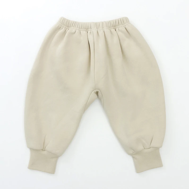 Winter Wholesale Clothes Baby Solid Color Pants & Shorts Toddler Girls Soft Fleece Fabric Kids Pants
