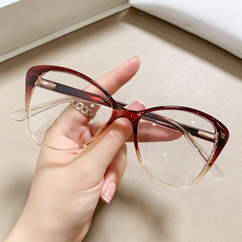 2022 New Europe And America Fashion Women TR90 Cat Eye Optical Frames Glasses Eyewear For Ladies