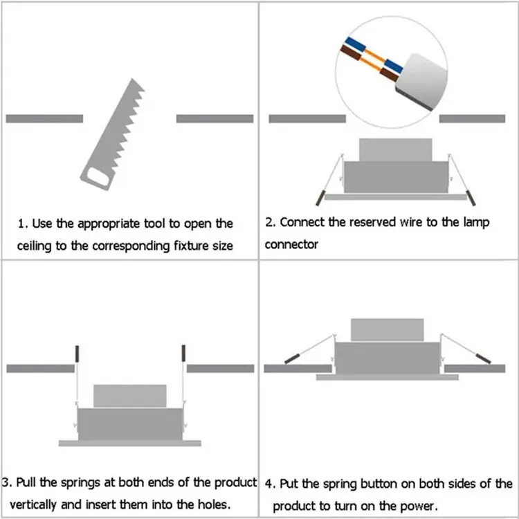 BENHAO Support OEM/ODM Aluminum Round Ceiling Lamp 4w 7w 12w 18w 30w 35w COB Philips Chip Led Down Light