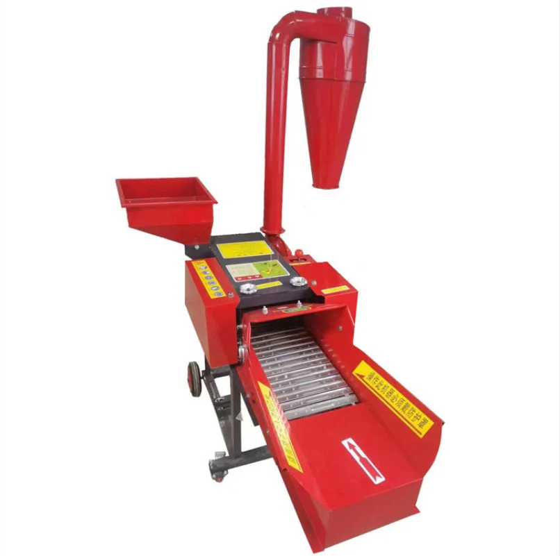 Wet and dry grass cut single phase chaff cutter corn straw chop sheep and chicken multi-purpose breeding hay cutter