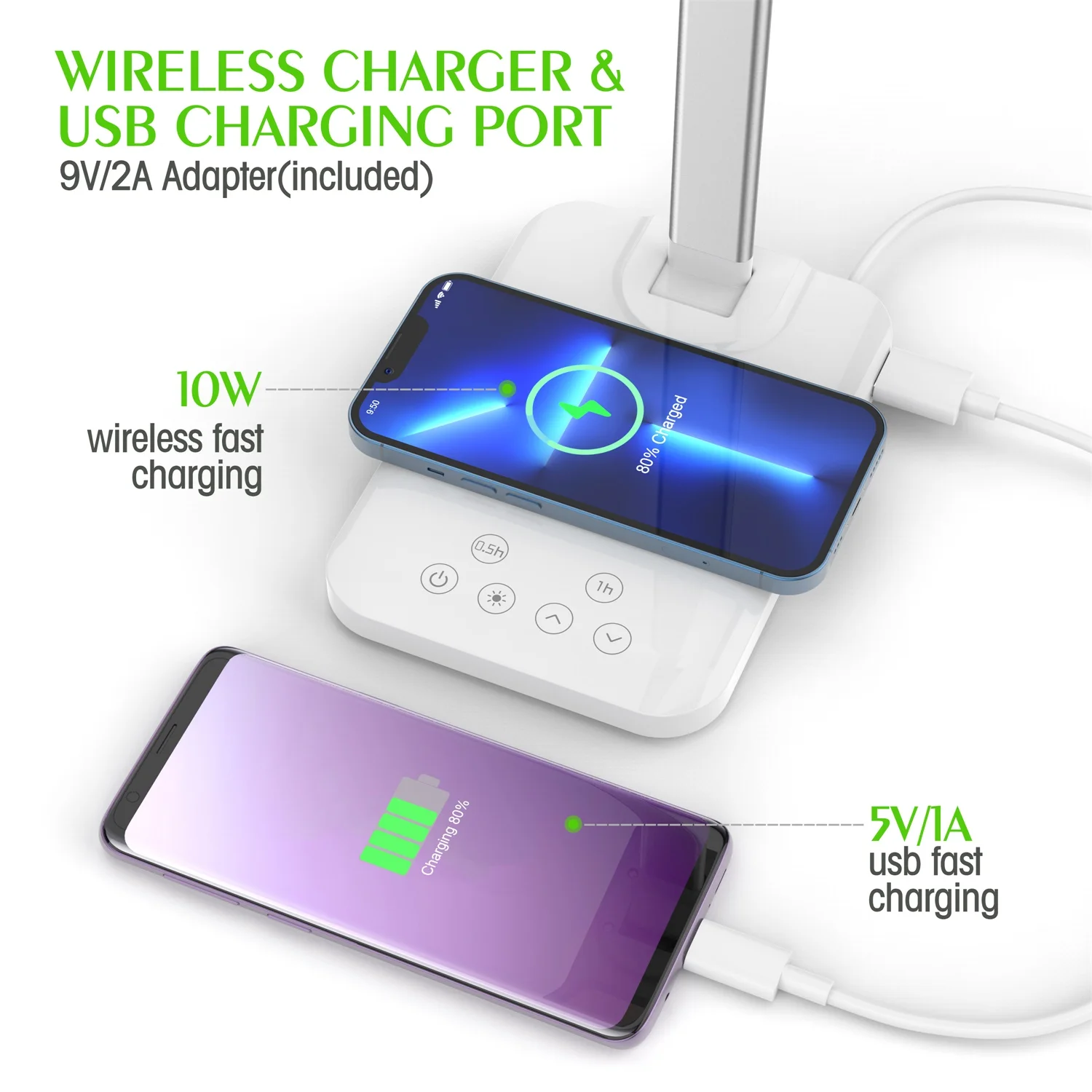 Wholesale led desk lamp with wireless charger cordless lamp desk desk lamp speaker