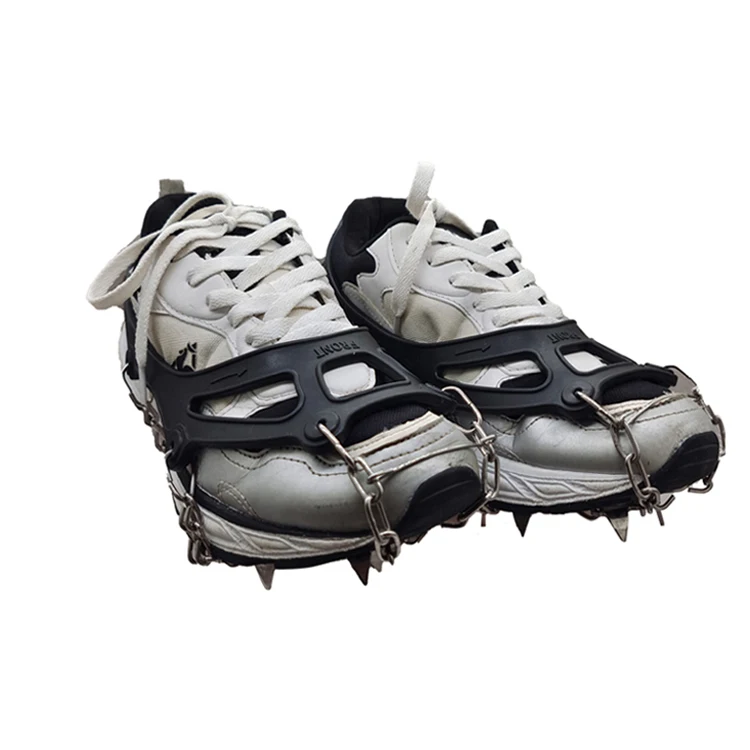 Ice Spikes - Stainless Steel Crampons - Anti Slip Winter Grippers - Traction Cleats - Durable Snow Teeth Grips