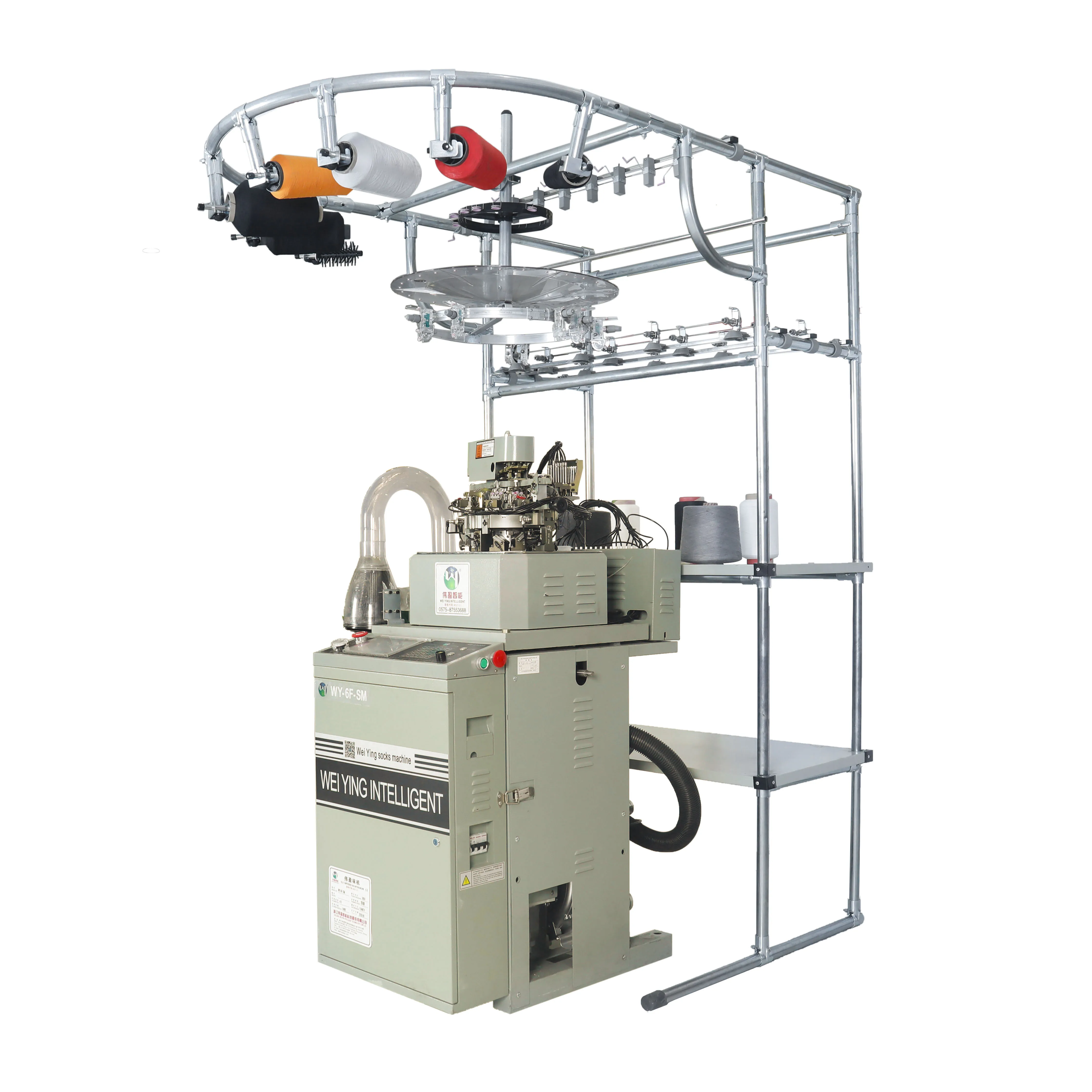 Одноцилиндровая Полностью компьютеризированная автоматическая машина для изготовления верхних носков