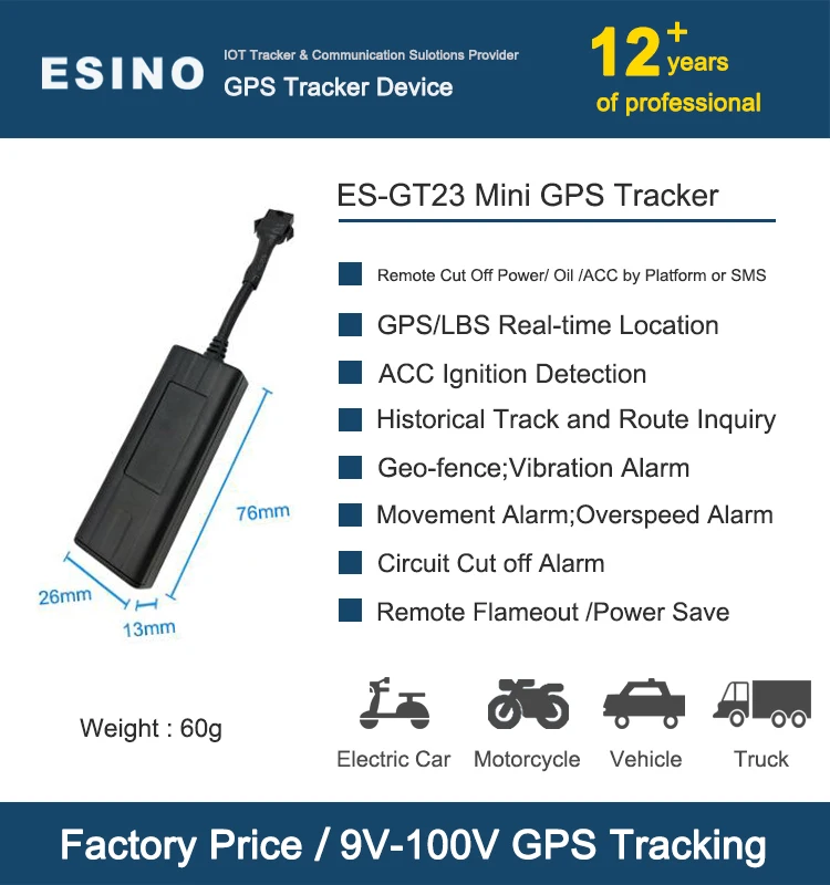  9V-100V GPS отслеживание и система управления активами транспортных средств google