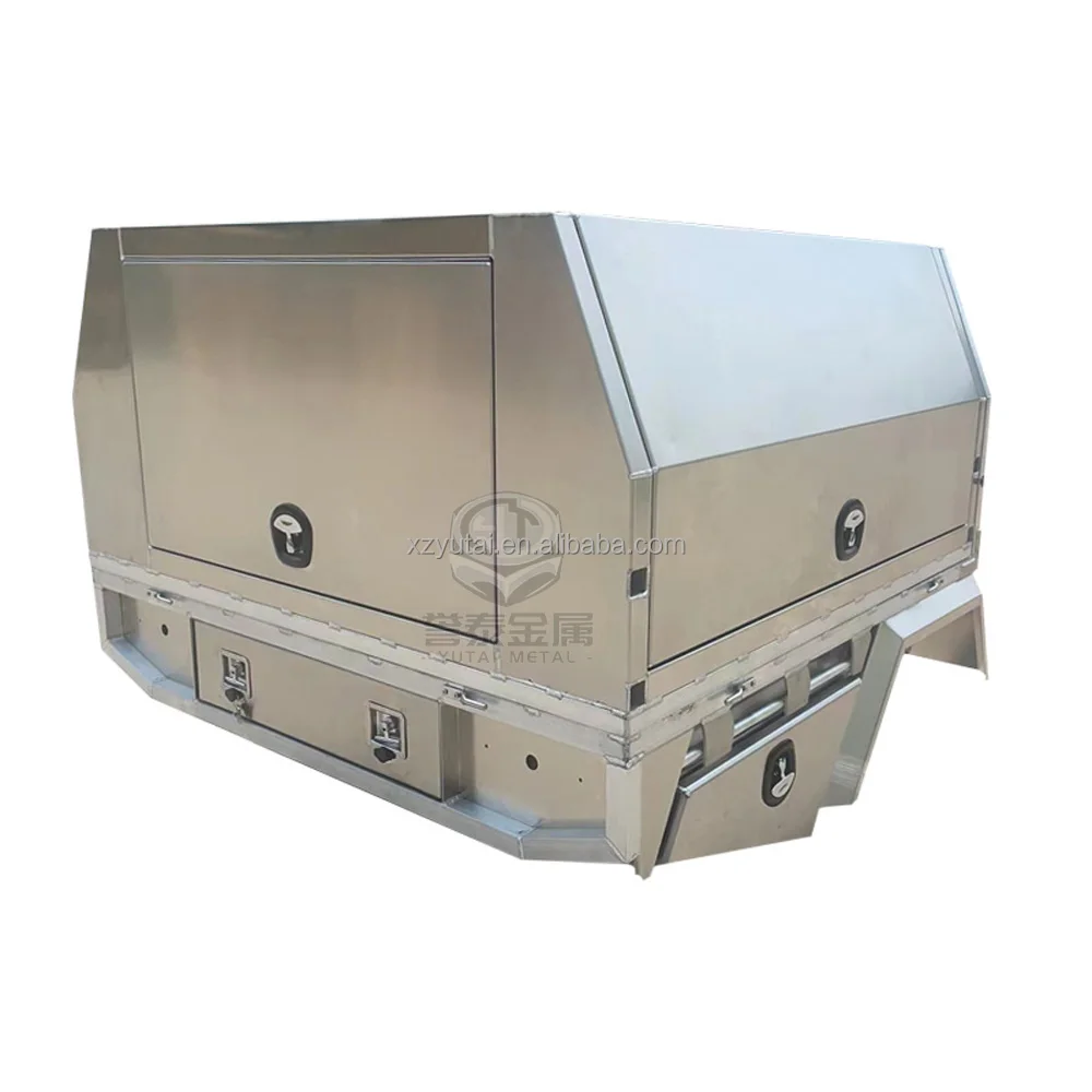 Customized new 1800x1800x860mm flat aluminium ute canopy and aluminum 4x4 camper pickup truck canopy