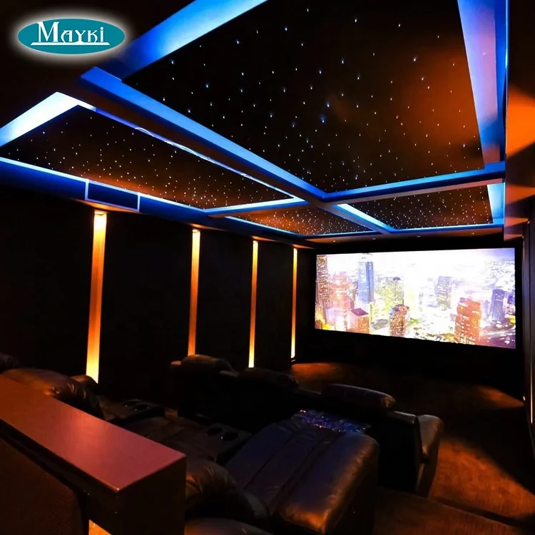 Mini RGB 12V LED light projector, thin 160 strands, fiber optic village fiber optic light remote control