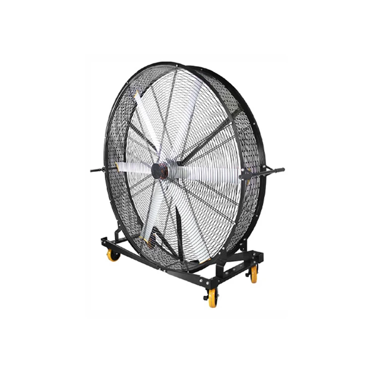 Large Industrial Floor Fan Mobile Brushless DC Fan Cooling Fan With Wheel For Large Industrial House