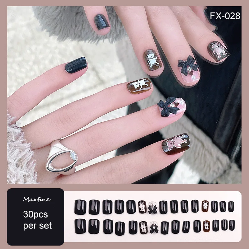 30 Sheets Full Wraps Polish Stickers Decal Nail Art Strips Self-Ashesive Nail Art Sets for Women Girls