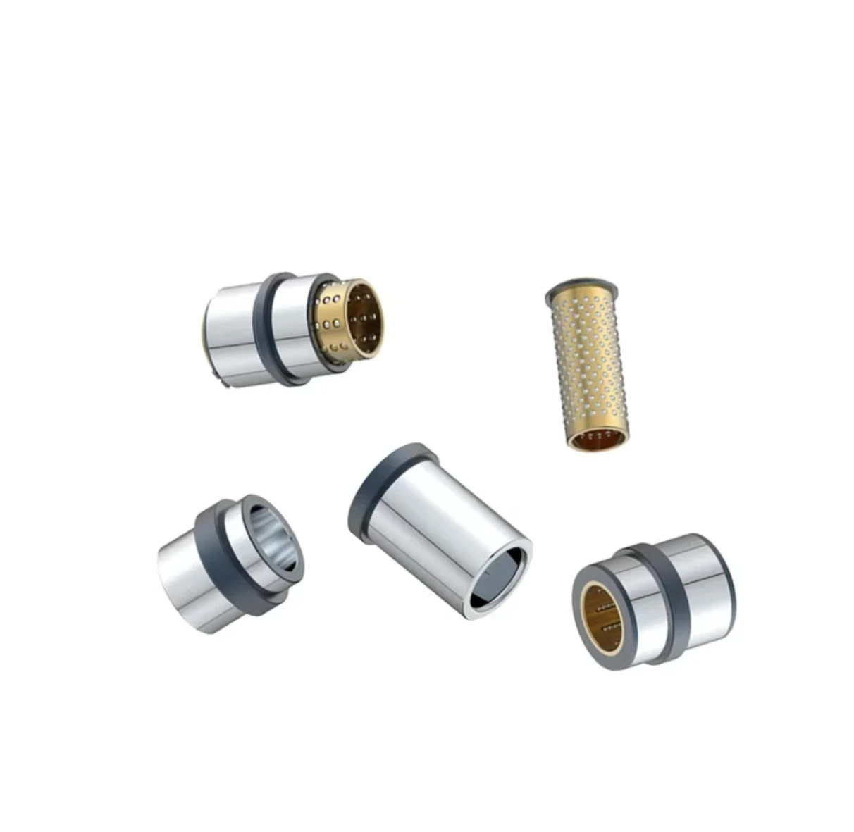 Ready to Ship 32mm Bore Linear Bushing Slide Bearing Bush Sleeve CNC Machined Brass Bushing Sintered Inner Brass
