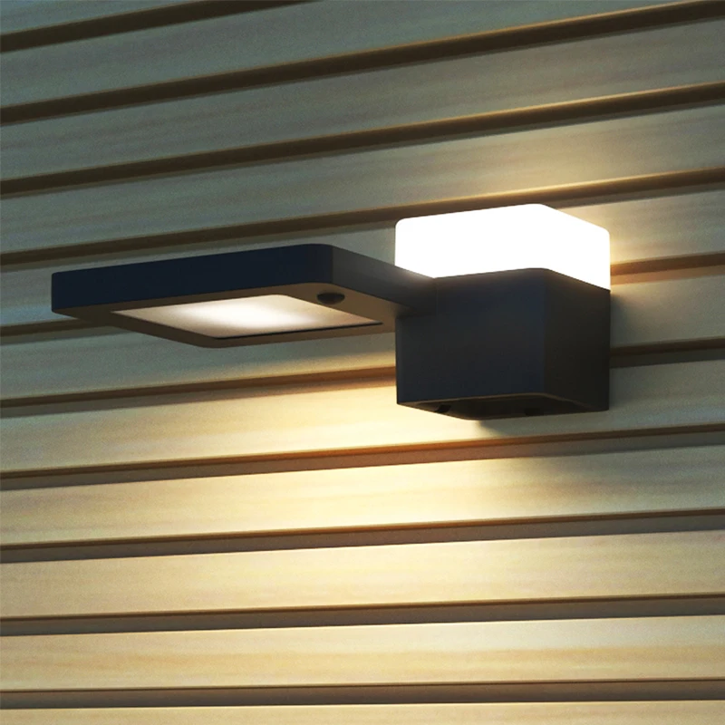 Led Waterproof garden Led Solar motion sensor Wall light low voltage waterproof wall lights