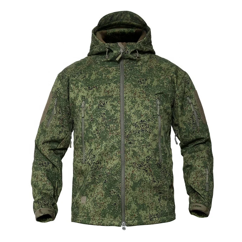 Warm Waterproof Fashion jacket Men Fleece Soft shell jacket Hiking Climbing Windproof and warm tactical jacket