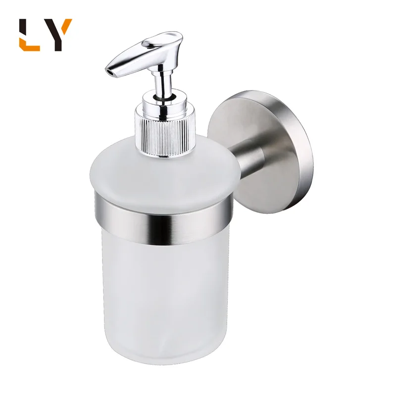 Kitchen Bathroom Set Wall Satin Color Hand Liquid Soap Dispenser Bottle