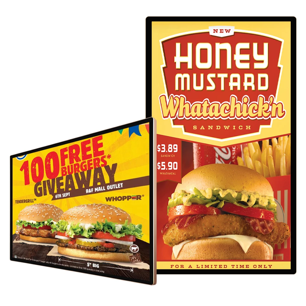 Electronic Advertising Screens Display Media Player 40 43 50 55 Inch Digital Signage And Displays