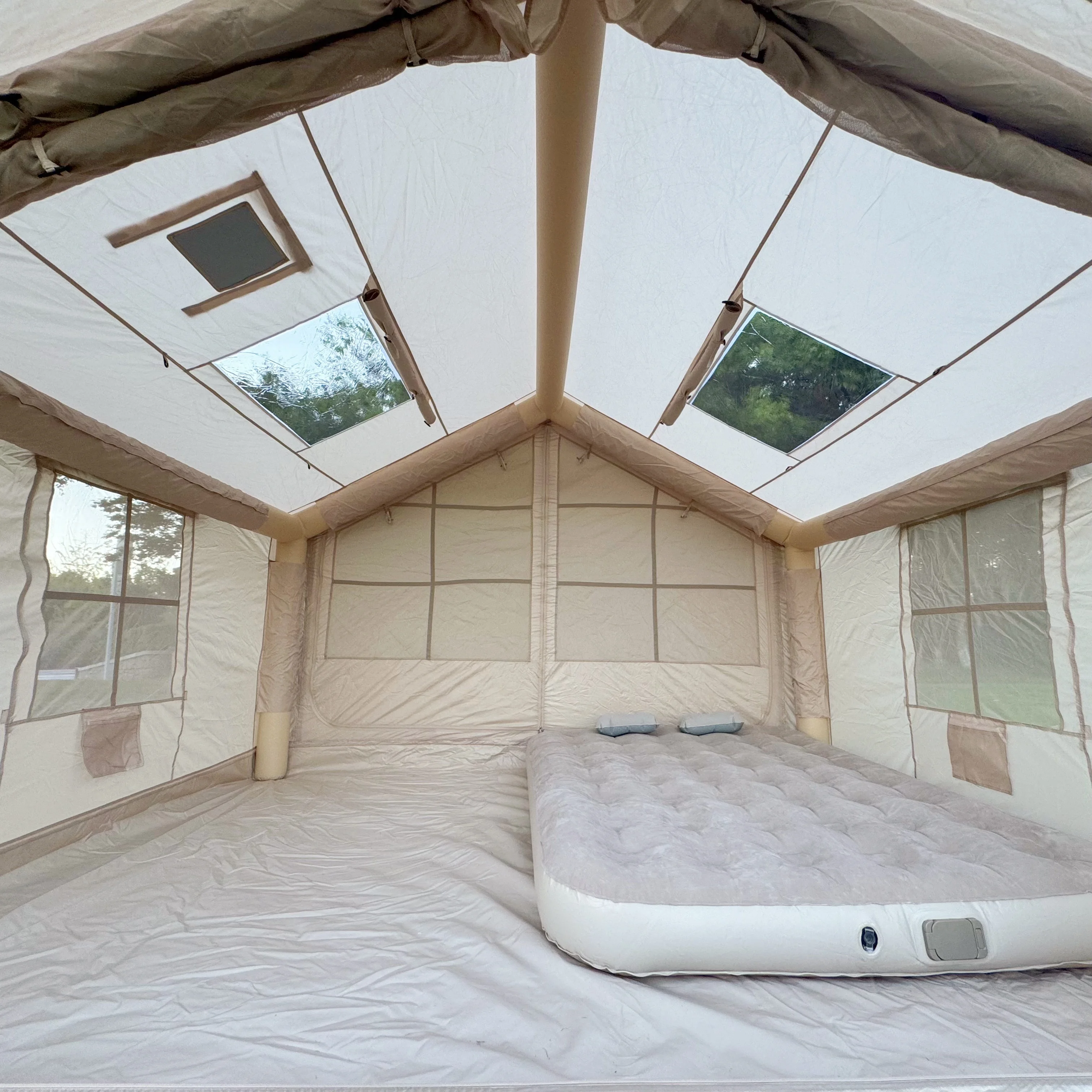 Outdoor custom air tent camping house picnic inflatable hiking glamping waterproof portable folding shelter party travel family