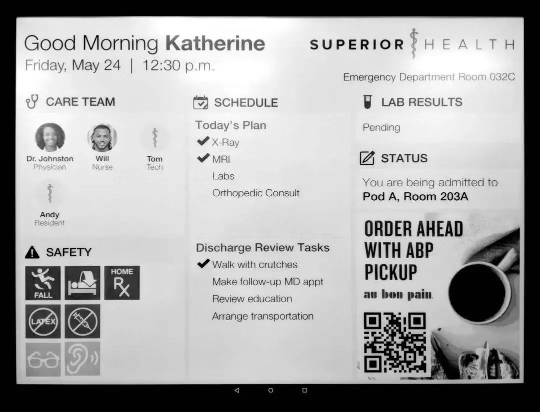 31 Inches Big Eink Signage Screen for Signage Advertisement, Displaying in Airport, Hospital, Shopping Mall Readable  Outdoor