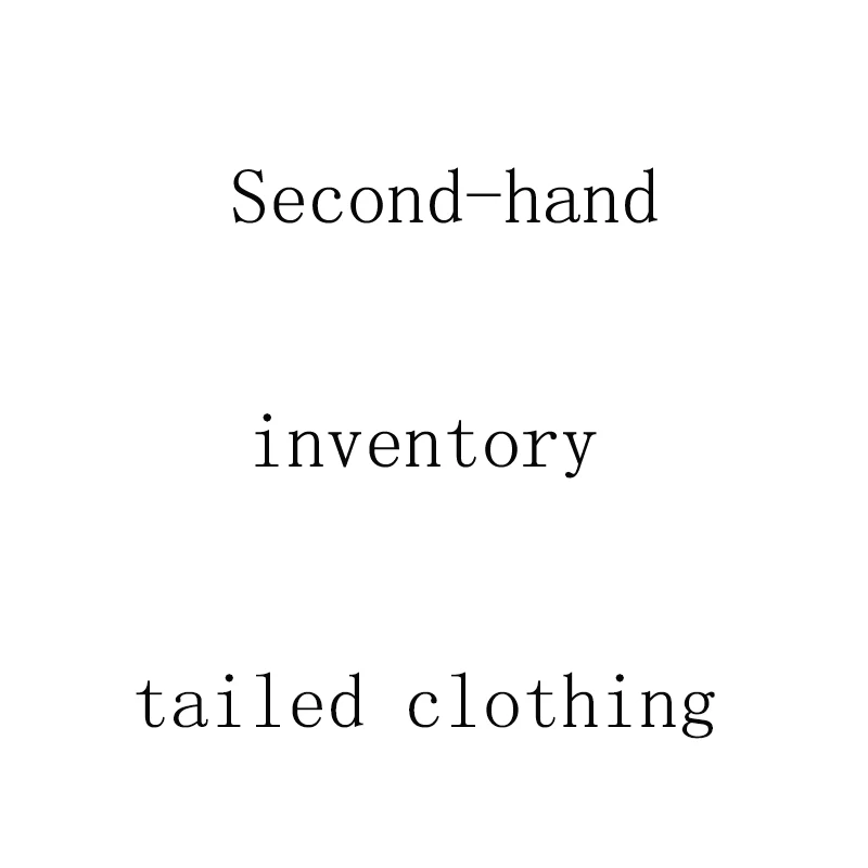 Wholesale cheap clothes inventory clothing used clothes second-hand clothing Tail Goods Inventory Clothing