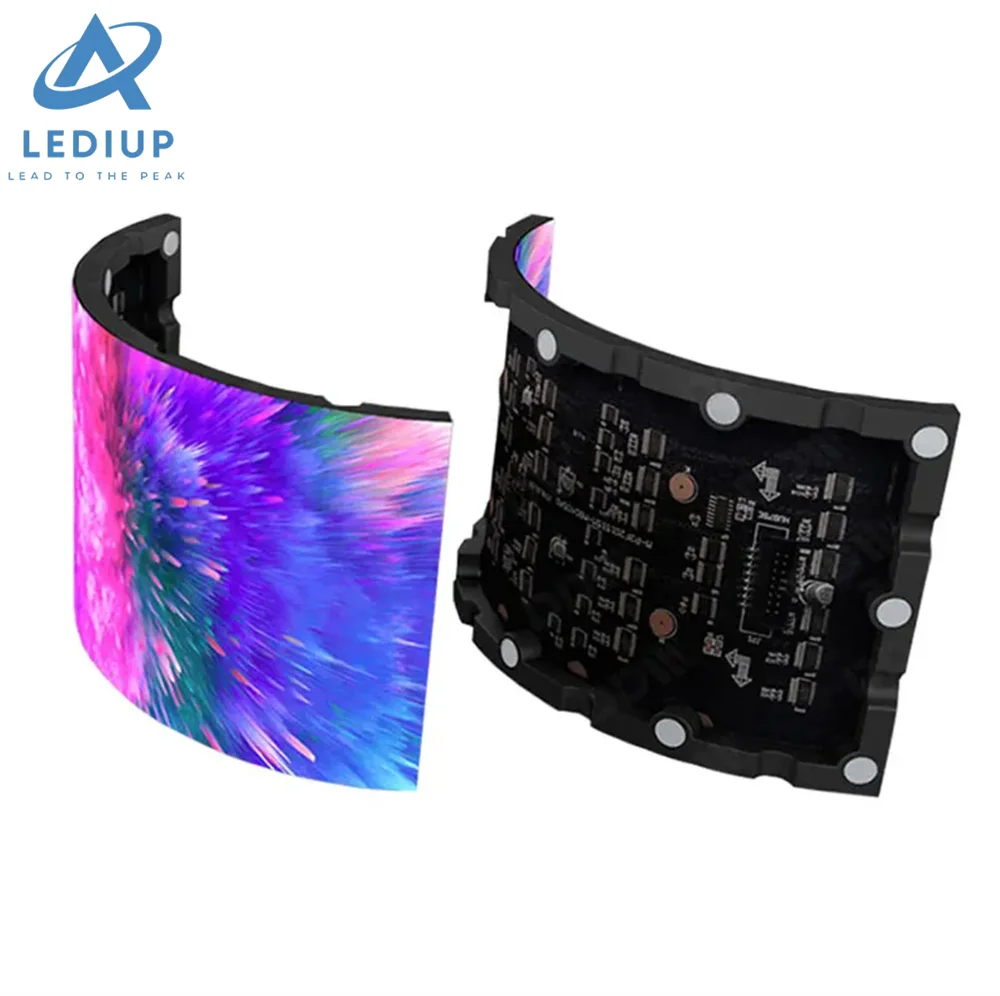LEDIUP китайские поставщики подвесные крытые P1.875 P2 P2.5 гибкие кривые светодиодные панели настенные Мягкие СВЕТОДИОДНЫЕ экраны Hd