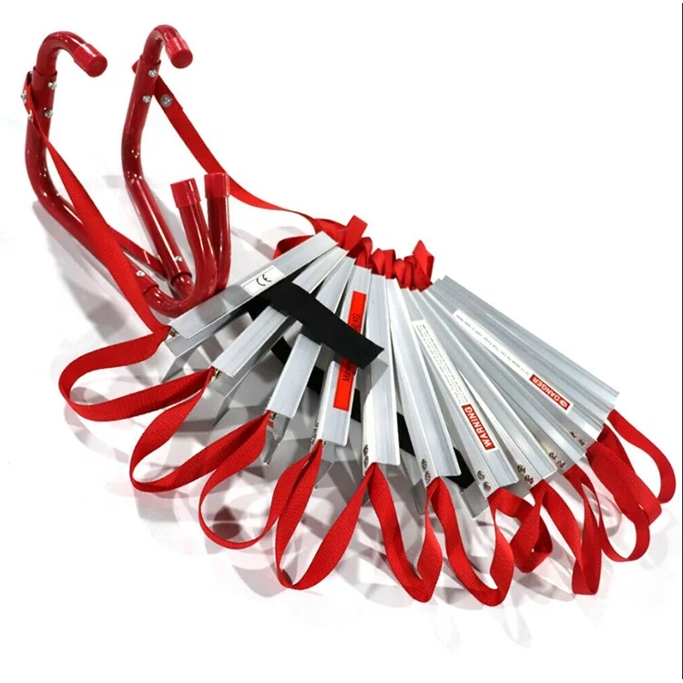 Certified products en131 approvedHigh Strength aluminum Portable fire safety escape ladder from factory