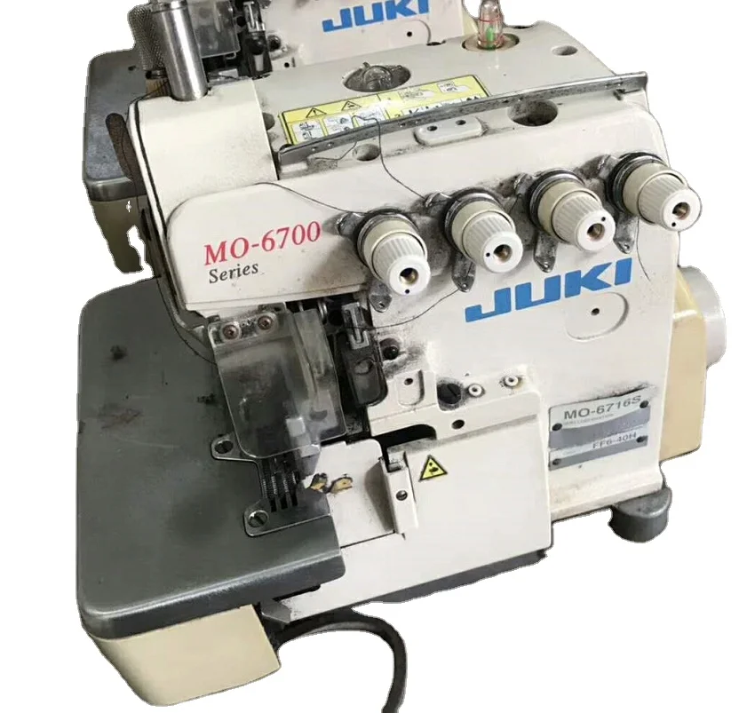 EXLION Japan used overlock 5 thread sewing machine with new direct drive 6716D overlock sewing machine manual keep good