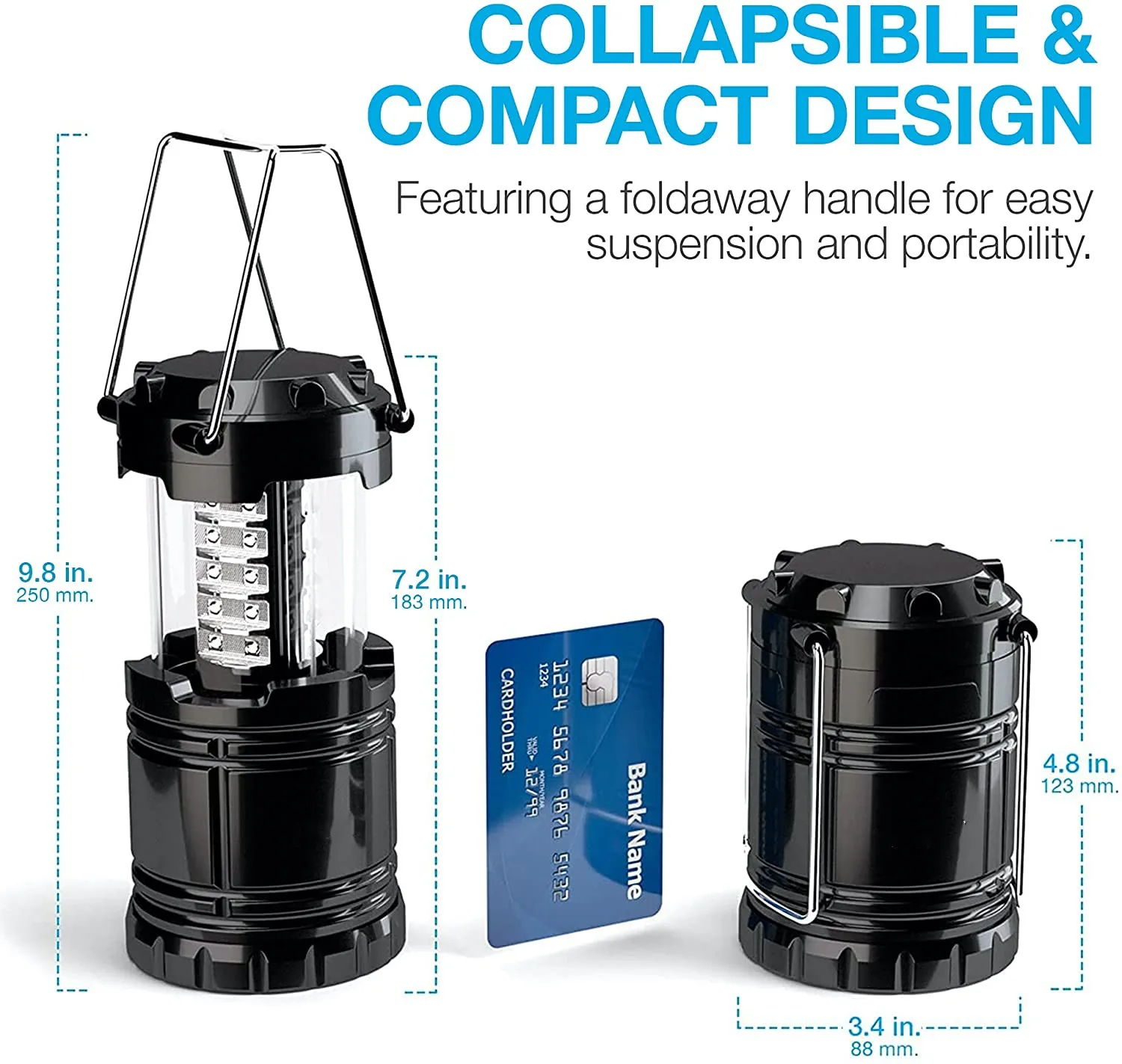 Camping Lantern Battery Powered LED for Power Outages, Emergency Light Operated Lamp,Camping Gear Accessories Essentials