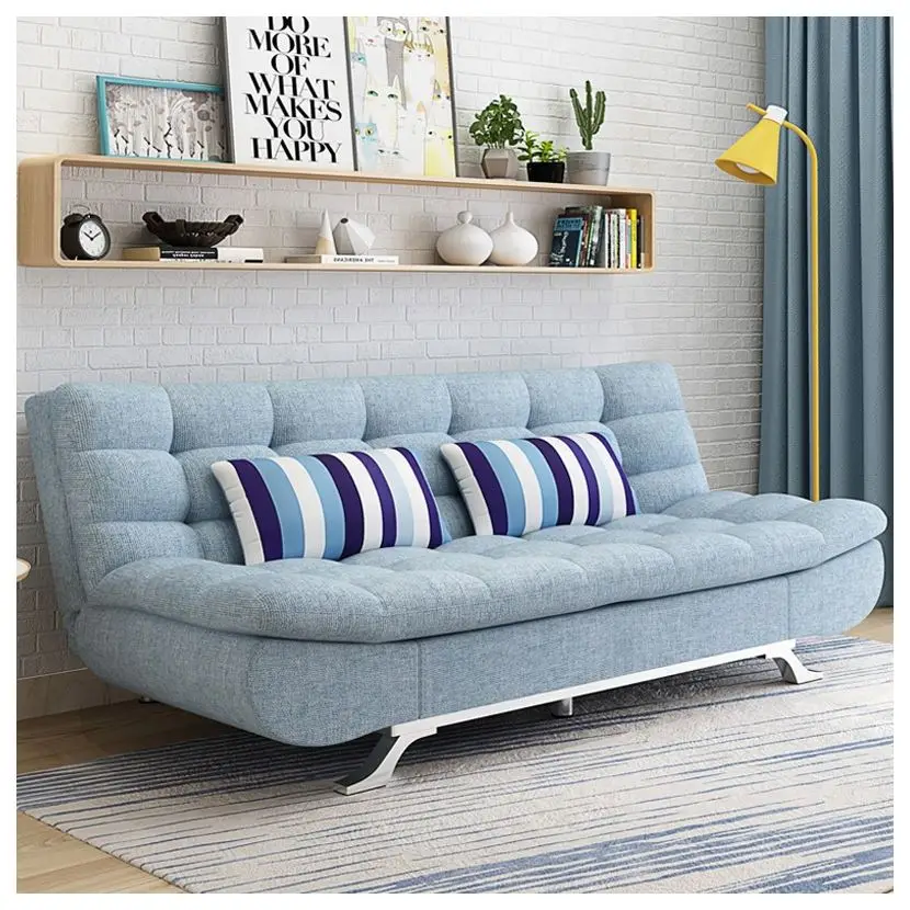Practical fabric sofa bed multi-purpose Divan living room sofa and bed combination folding sofa
