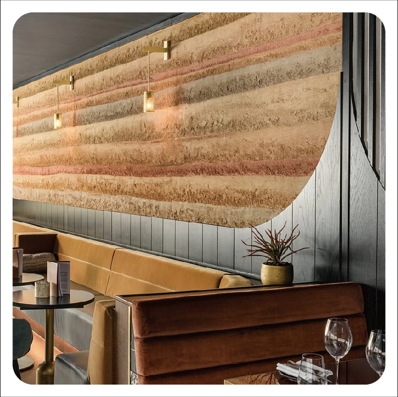 Newest product close to nature building coating rammed earth interior wall paint