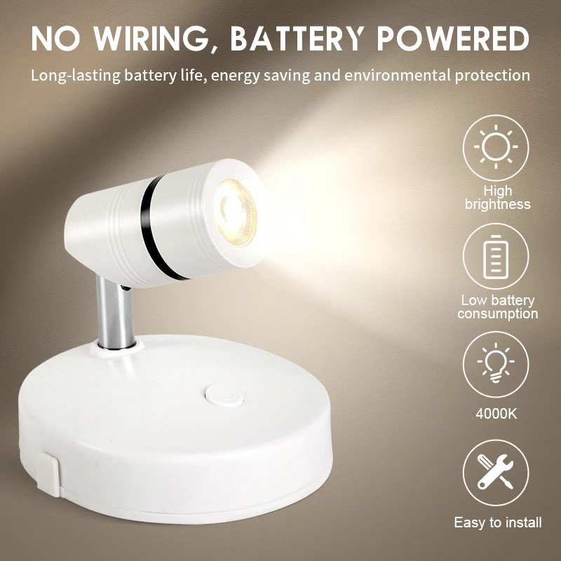 Mini Indoor Bedside Stair Night LED Lights Adjustable Brightness Changing Battery Operated RGB Wireless LED Silicone Night Light