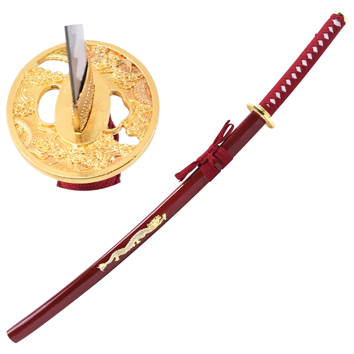 Diamond Dragon sword Japanese style Animation props long knife