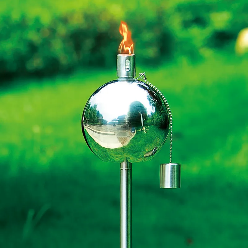 115 см масляная горелка tiki с большим пламенем, наружная садовая горелка для внутреннего дворика, масляная лампа из нержавеющей стали