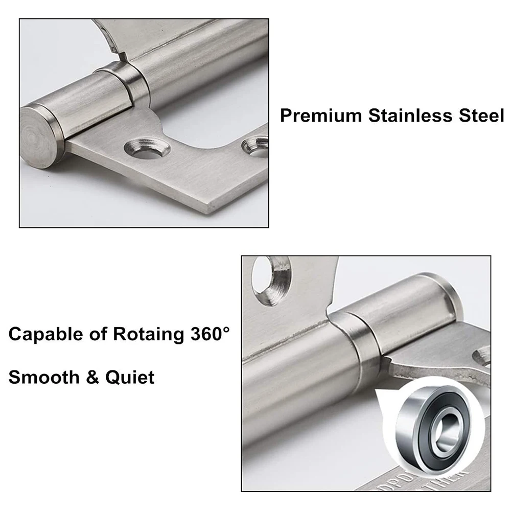 Customization Bathroom Hinge Frameless Soft Closing 360 rotation 90 Degree Hinge Farm Gate Shutter Hinges