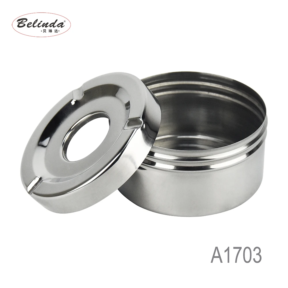 Stainless steel classical ashtray