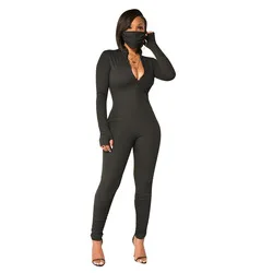 2022 new arrival spring High quality women long sleeve combinaison femme jumper suit elegant jumpsuits romper one piece jumpsuit