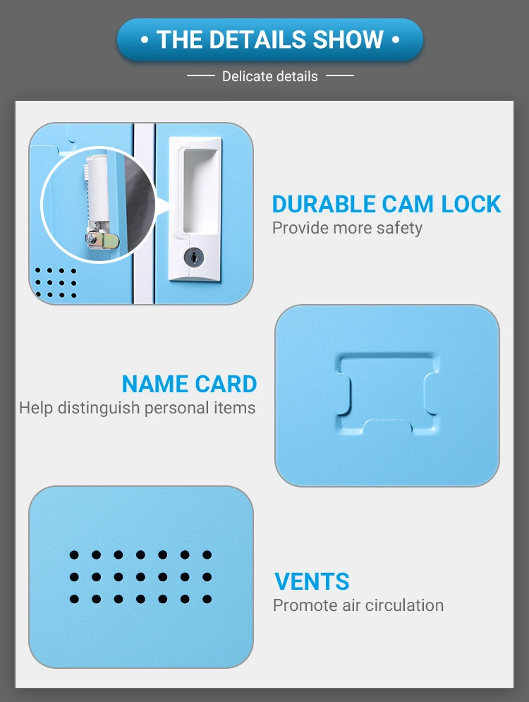 School Gym Locker Manufacturer Student Sport metal steel locker 9 doors 12 doors 15 doors gym use steel locker cabinet