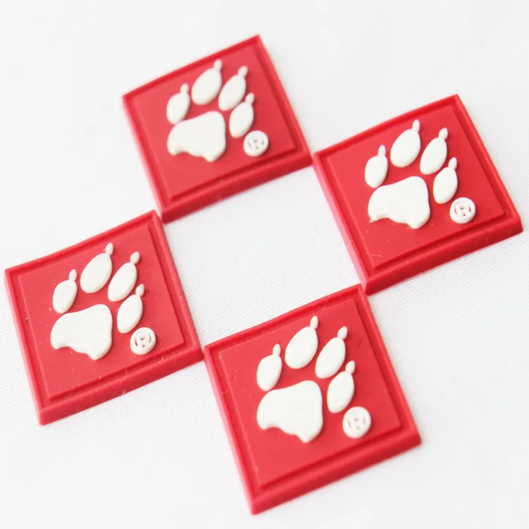 
sports backpack silicone patches custom pvc heat tranfer patches rubber patches rubbered 